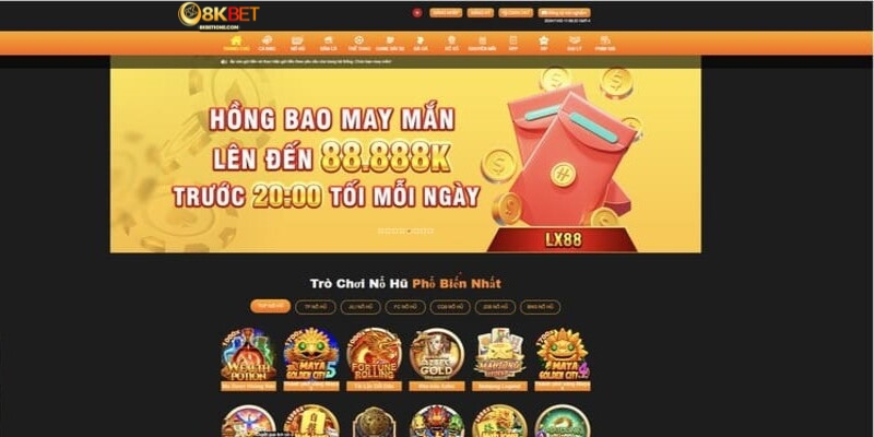 Các chương trình lì xì khuyến mãi 8KBET